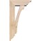 Ekena Millwork Legacy Traditional Smooth Bracket w/ Offset Brace, Douglas Fir, 5 1/2"W x 14"D x 26"H BKT0604X14X26LEC01SDF - alternate 3